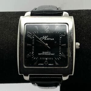 Silver & Black Heena Men's Watch